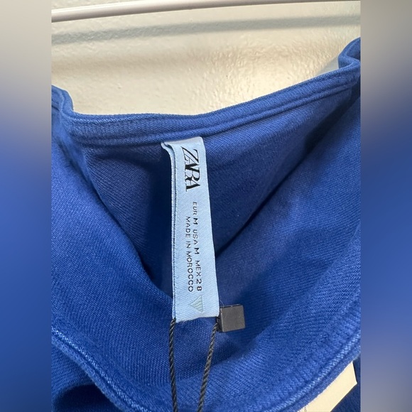 Zara Royal Blue Cowl Neck Top - Picture 5 of 6